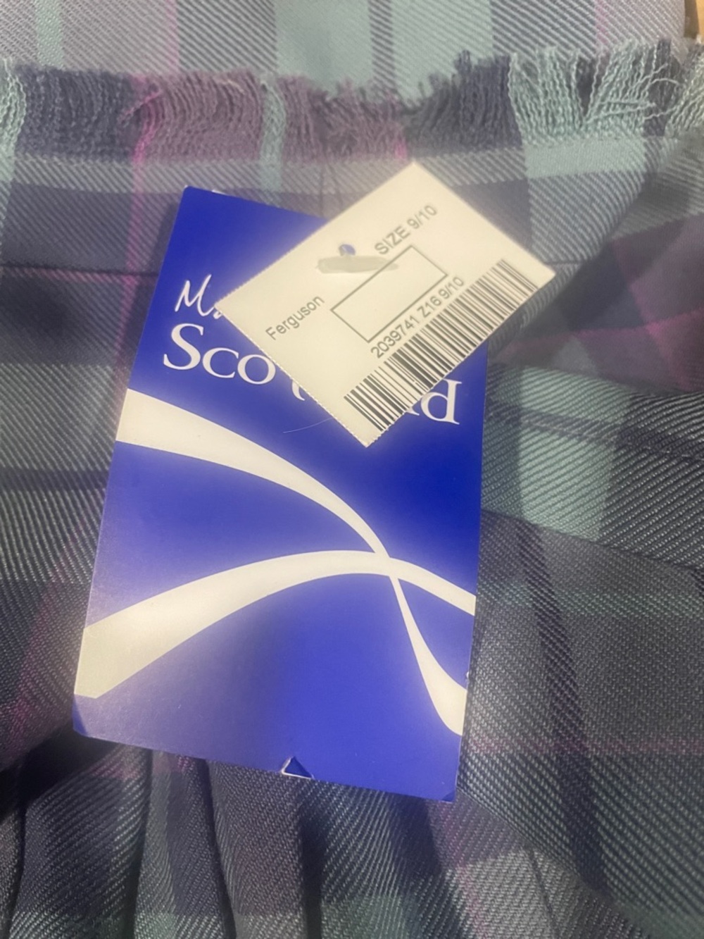 Pleated lavender and blue kilt new with tags Scotland - Picture 6 of 6